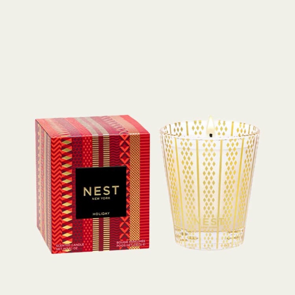 NEW NEST New York Holiday Classic Candle 8 oz Pomegranate Pine Luxury Candle